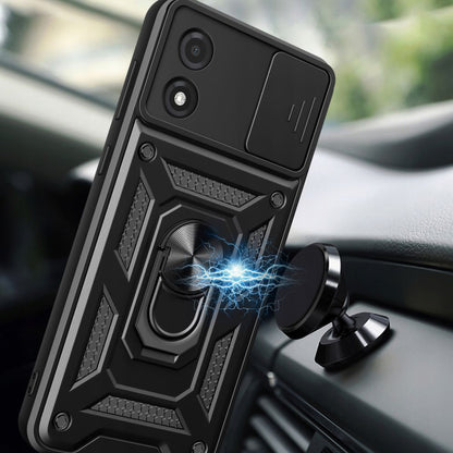 Funda para Motorola Moto E13, Techsuit, CamShield, Negra