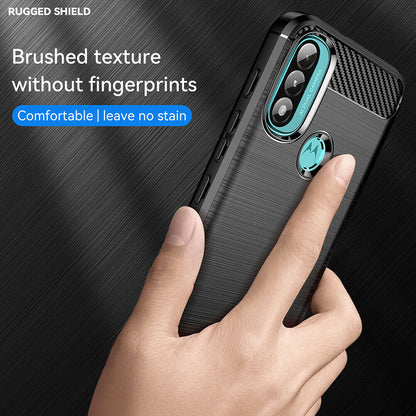 Funda para Motorola Moto E40 / E30 / E20, Techsuit, Carbono, Negra