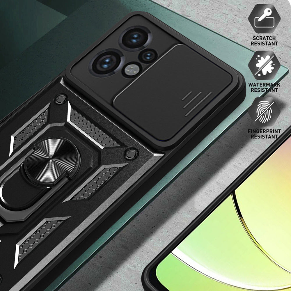 Funda para Motorola Moto G04s / E14 / G04 / G24, Techsuit, CamShield, Azul