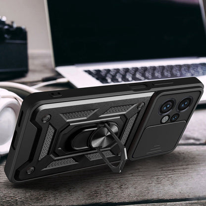 Funda para Motorola Moto G04s / E14 / G04 / G24, Techsuit, CamShield, Azul