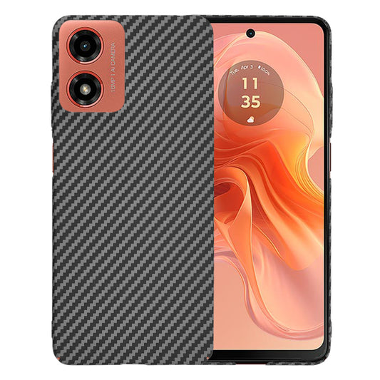 Funda para Motorola Moto G04s / E14 / G04 / G24, Techsuit, Carbonite FiberShell, Negra