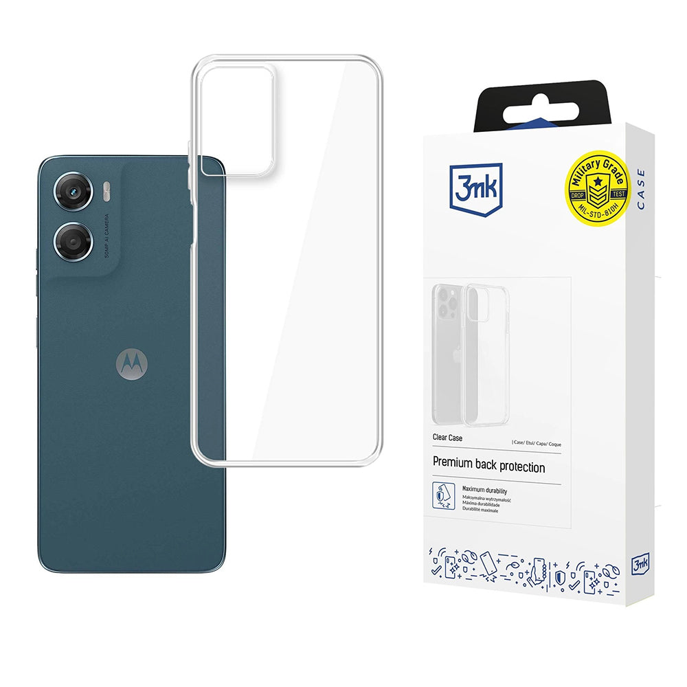 Funda para Motorola Moto G06, 3MK, Clear, Transparente