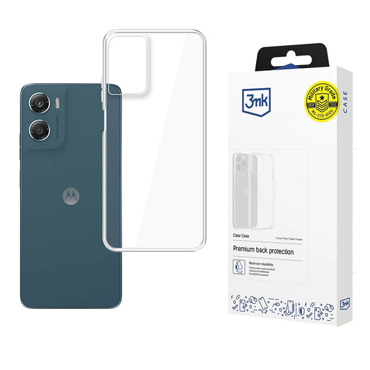 Funda para Motorola Moto G06, 3MK, Clear, Transparente