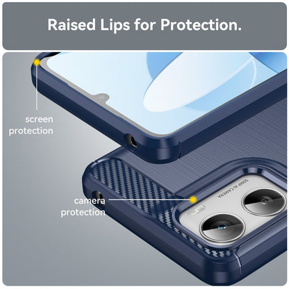 Funda para Motorola Moto G06 Power / G06, Techsuit, Carbono, Azul