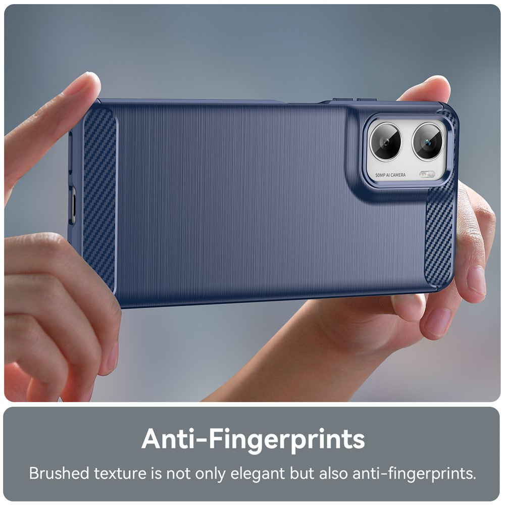 Funda para Motorola Moto G06 Power / G06, Techsuit, Carbono, Azul