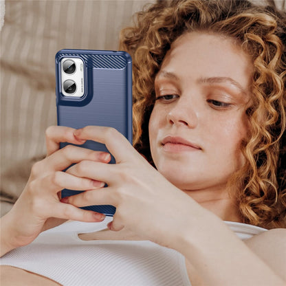 Funda para Motorola Moto G06 Power / G06, Techsuit, Carbono, Azul