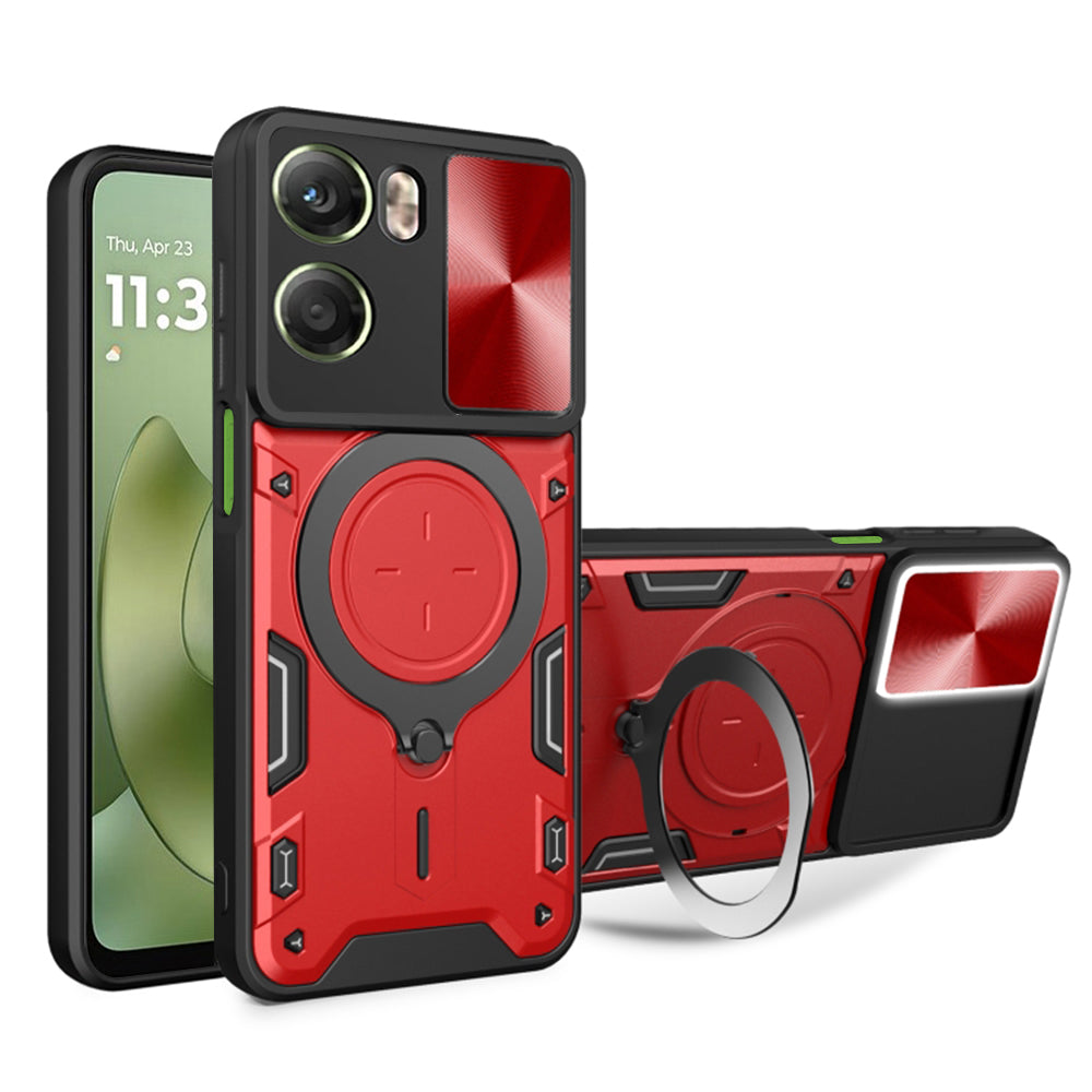 Funda para Motorola Moto G06, Techsuit, CamGuard Pro, Roja