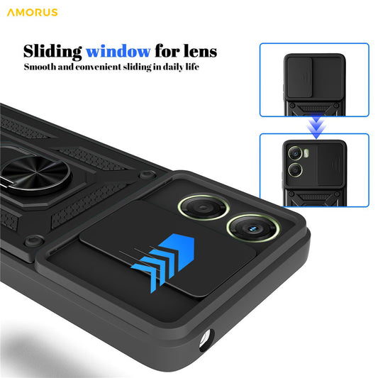 Funda para Motorola Moto G06, Techsuit, CamShield, Dorada