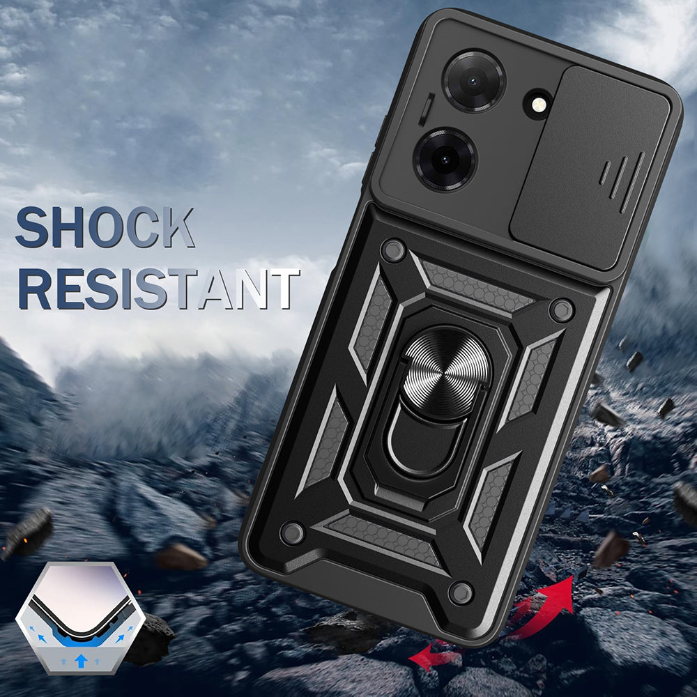 Funda para Motorola Moto G06, Techsuit, CamShield, Negra