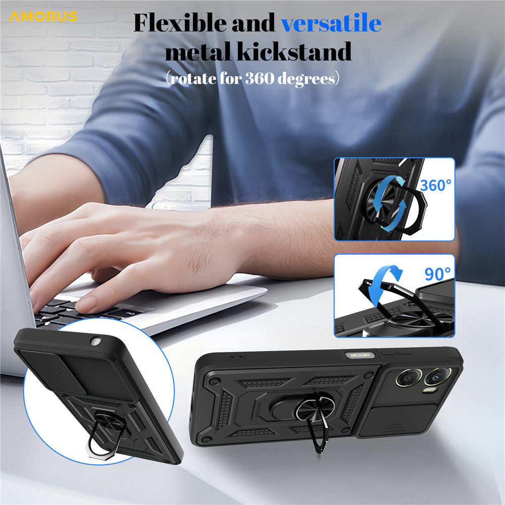 Funda para Motorola Moto G06, Techsuit, CamShield, Verde