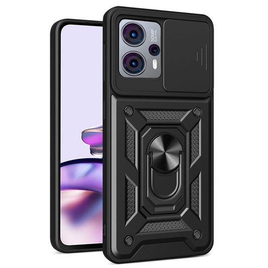 Funda para Motorola Moto G13 / G23 / G53, Techsuit, CamShield, Negra