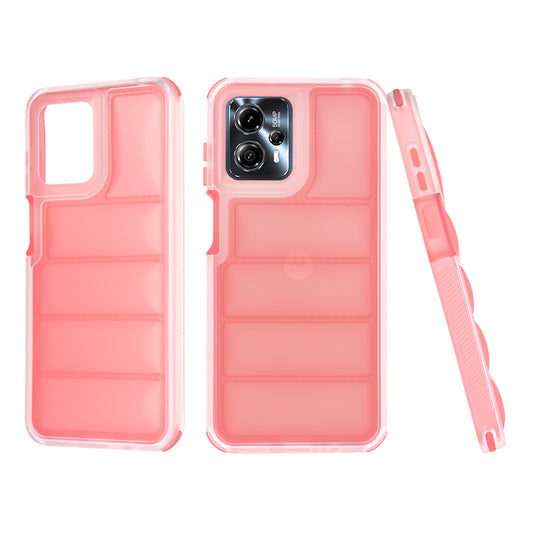 Funda para Motorola Moto G13 / G23 / G53, Techsuit, Wave Shield, Roja