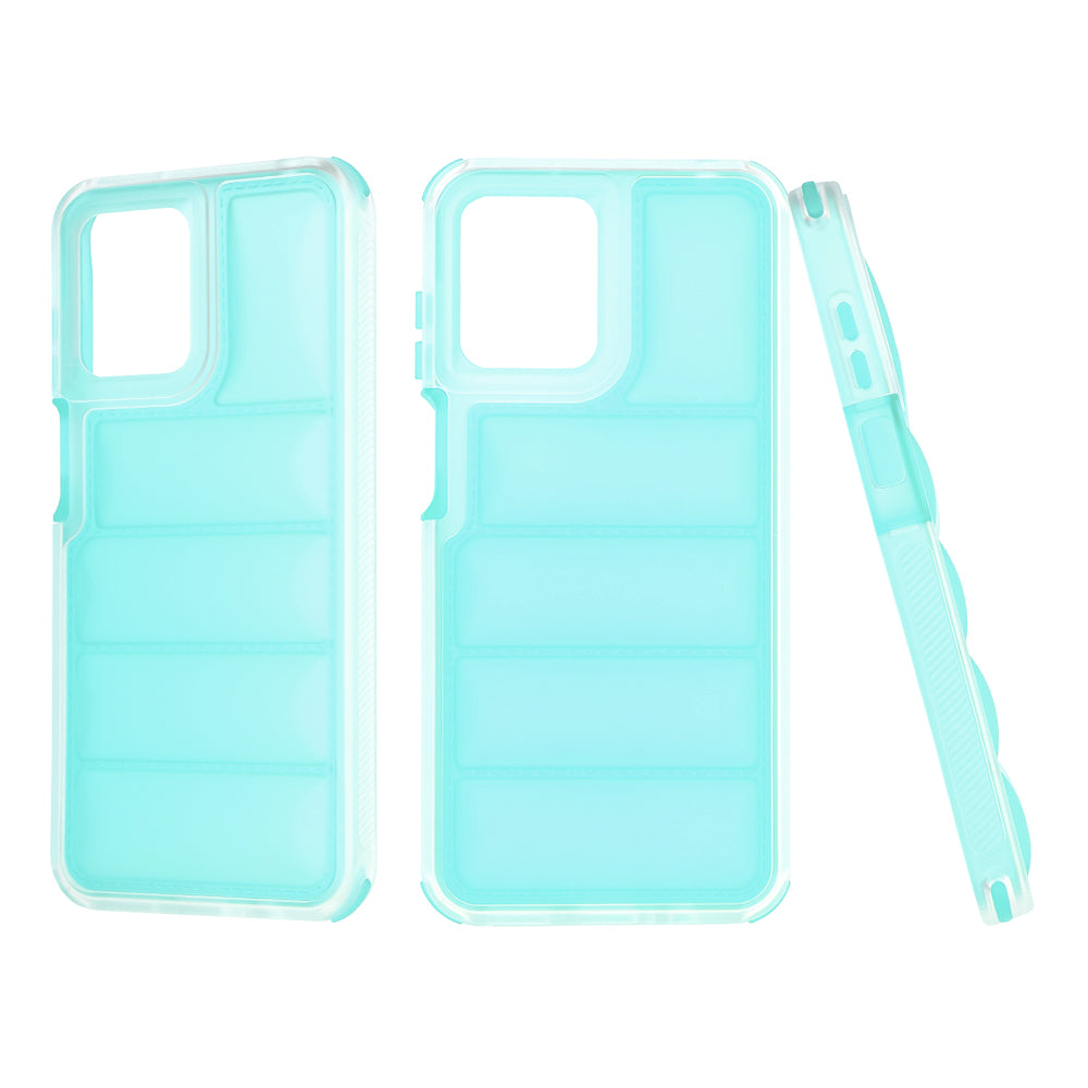 Funda para Motorola Moto G13 / G23 / G53, Techsuit, Wave Shield, Turquesa
