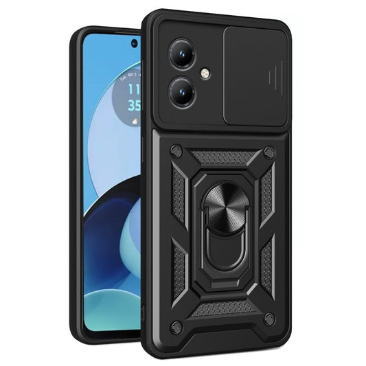 Funda para Motorola Moto G14, Techsuit, CamShield, Negra