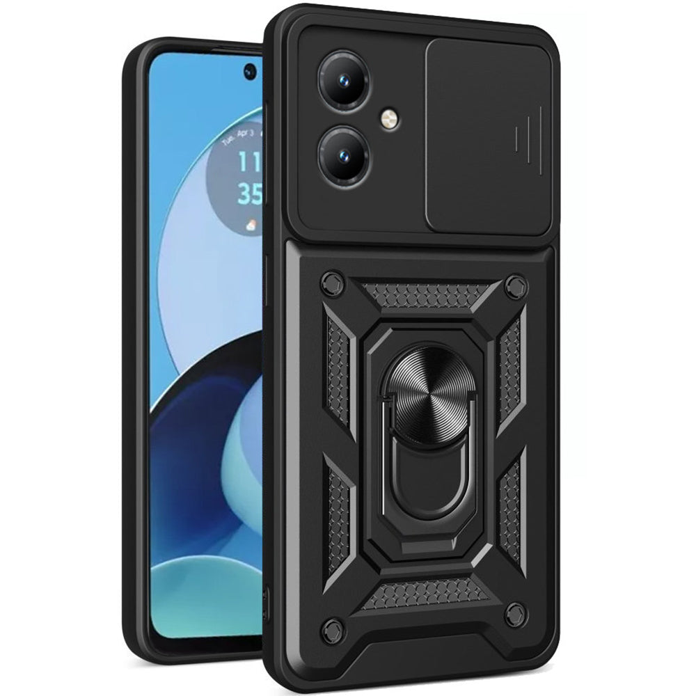 Case for Motorola Moto G14, Techsuit, CamShield, Black
