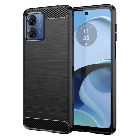 Funda para Motorola Moto G14, Techsuit, Carbono, Negra