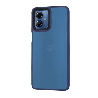 Funda para Motorola Moto G14, Techsuit, HaloFrost, Azul Marino