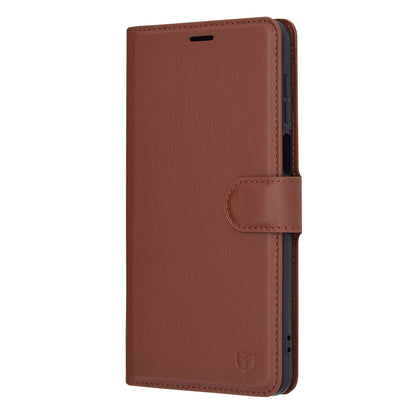 Funda para Motorola Moto G14, Techsuit, Leather Folio, Marrón
