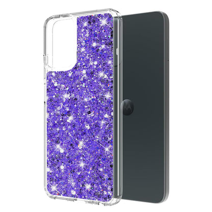 Funda para Motorola Moto G14, Techsuit, Brillo Centelleante, Morado