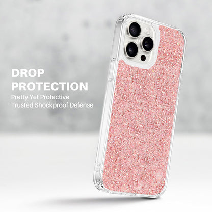 Funda para Motorola Moto G14, Techsuit, Brillo Centelleante, Rosa