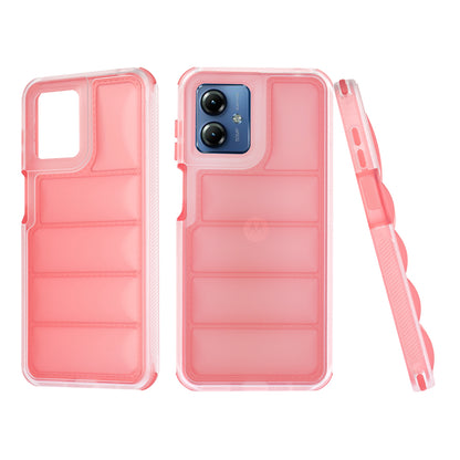Funda para Motorola Moto G14, Techsuit, Wave Shield, Roja