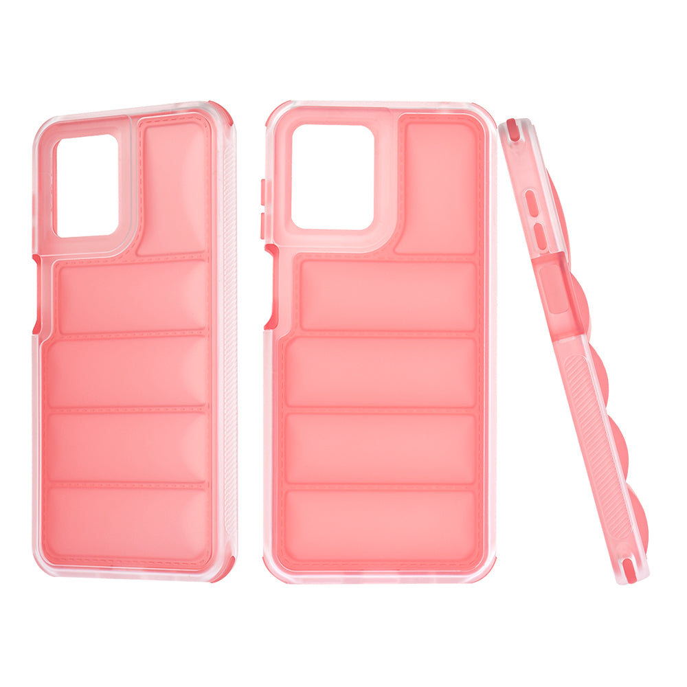 Funda para Motorola Moto G14, Techsuit, Wave Shield, Roja