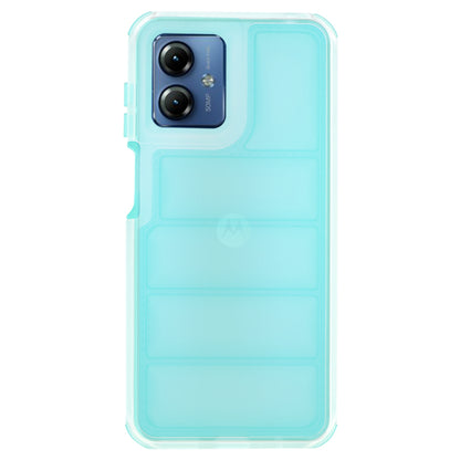 Funda para Motorola Moto G14, Techsuit, Wave Shield, Turquesa