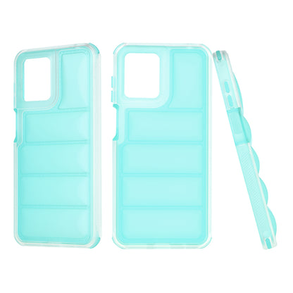 Funda para Motorola Moto G14, Techsuit, Wave Shield, Turquesa