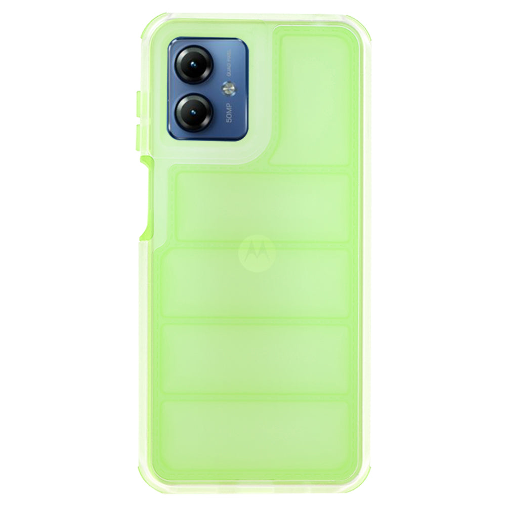 Funda para Motorola Moto G14, Techsuit, Wave Shield, Verde