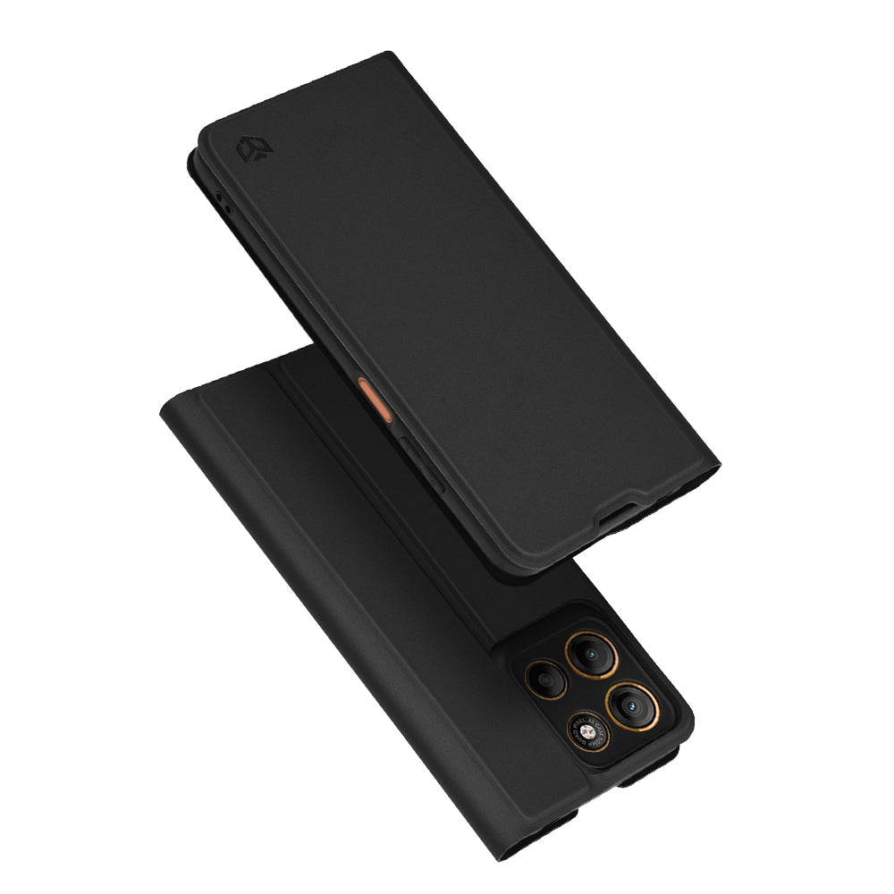 Funda para Motorola Moto G15 / G15 Power, Techsuit, Magskin Book, Negra
