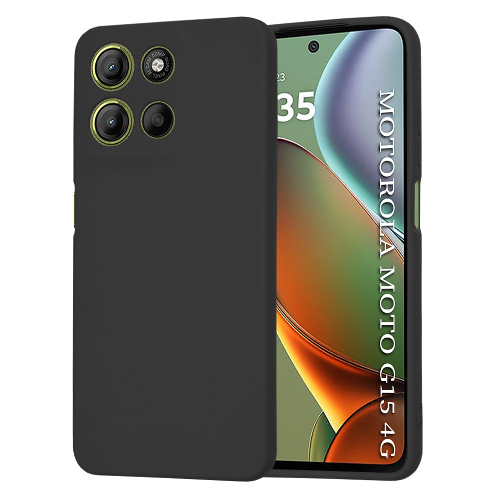 Funda para Motorola Moto G15 / G15 Power, Techsuit, SoftFlex, Negra