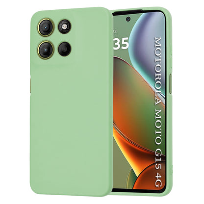 Funda para Motorola Moto G15 / G15 Power, Techsuit, SoftFlex, Verde Claro