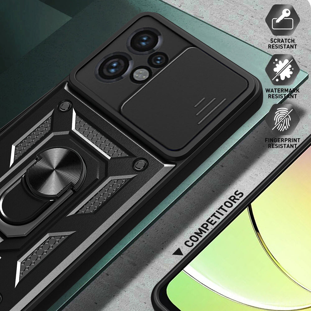 Funda para Motorola Moto G24 Power, Techsuit, CamShield, Negra
