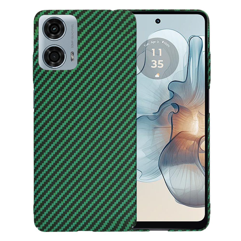Funda para Motorola Moto G24 Power, Techsuit, Carbonite FiberShell, Verde