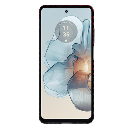 Funda para Motorola Moto G24 Power, Techsuit, Carbonite FiberShell, Negra Roja