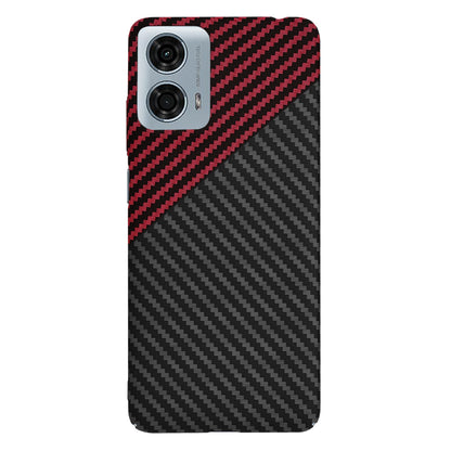 Funda para Motorola Moto G24 Power, Techsuit, Carbonite FiberShell, Negra Roja