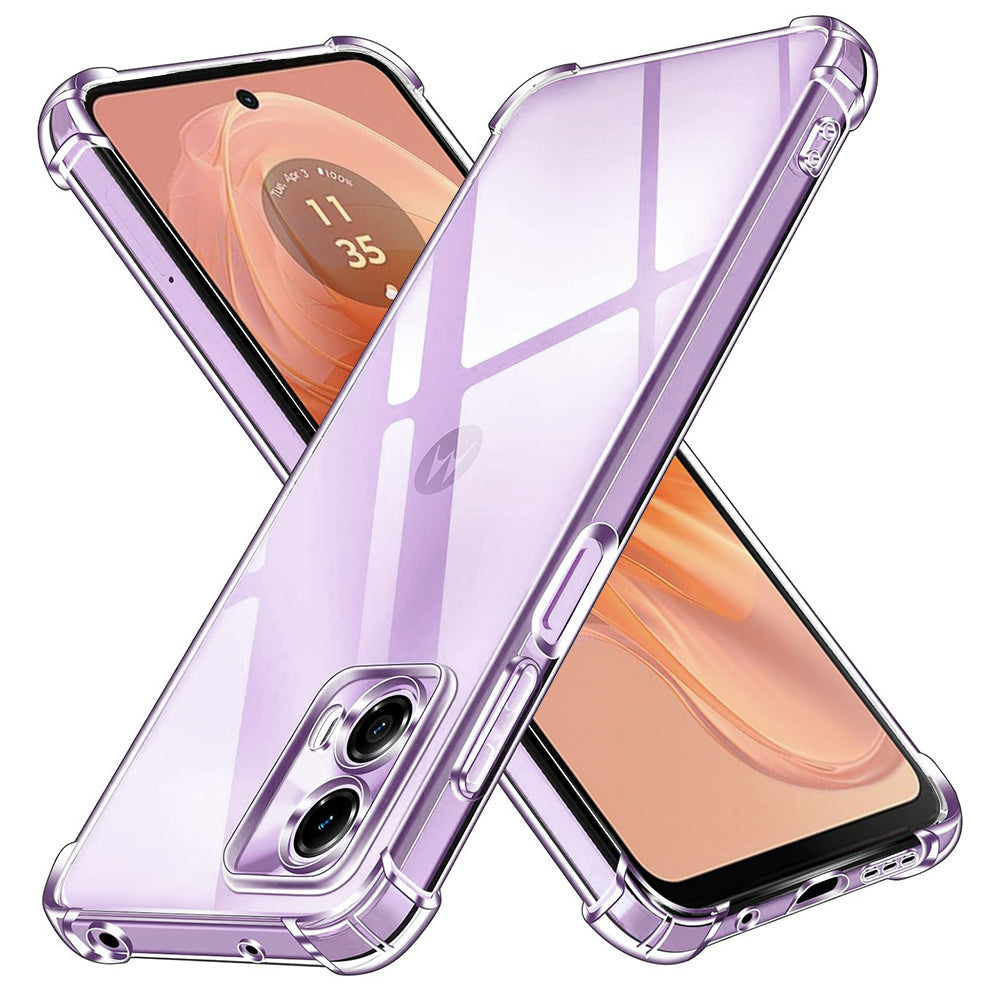 Funda para Motorola Moto G24 Power, Techsuit, Antigolpes Transparente, Transparente
