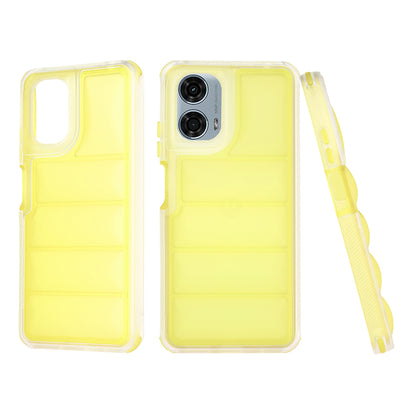 Funda para Motorola Moto G24 Power, Techsuit, Wave Shield, Amarilla