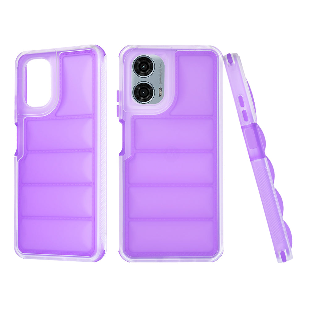 Funda para Motorola Moto G24 Power, Techsuit, Wave Shield, Morado