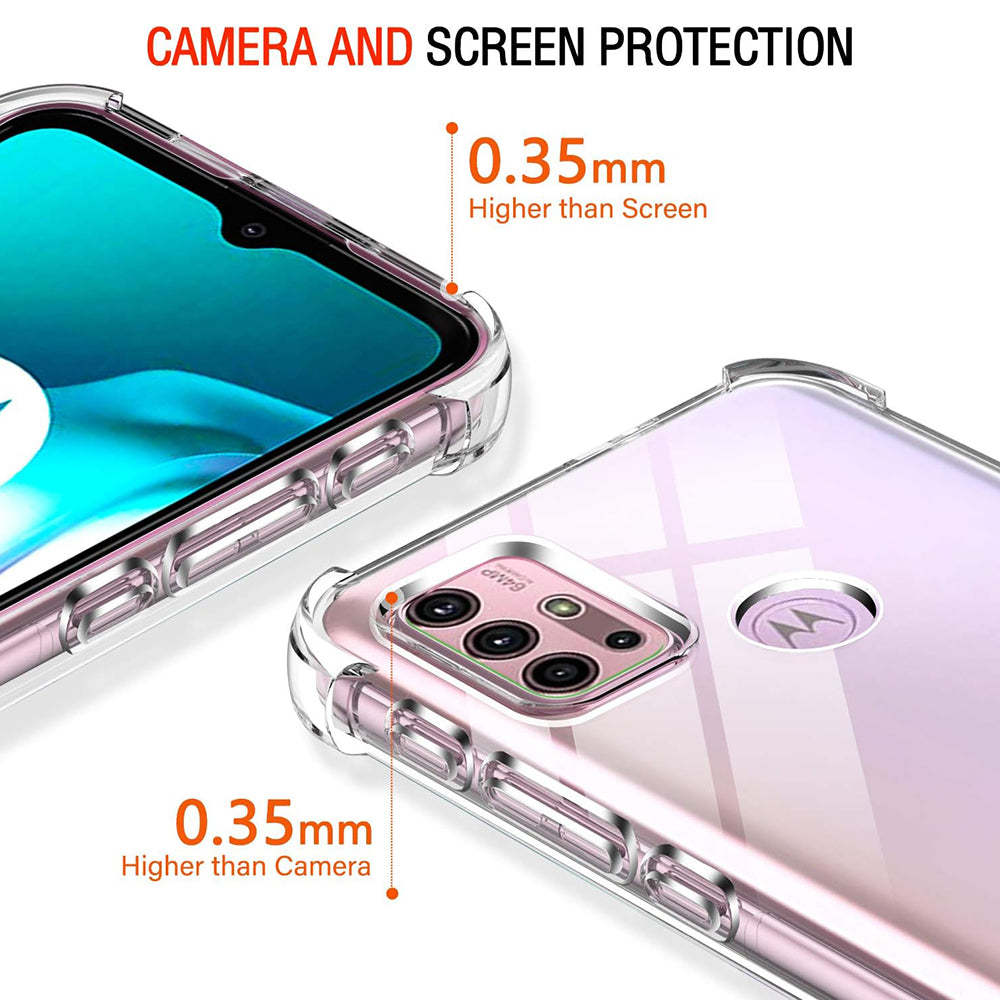 Funda para Motorola Moto G30 / G20 / G10, Techsuit, Transparente a prueba de golpes