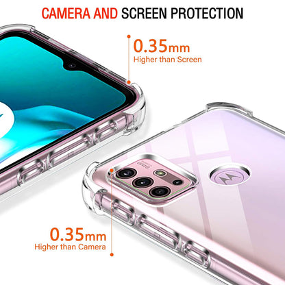 Funda para Motorola Moto G30 / G20 / G10, Techsuit, Transparente a prueba de golpes