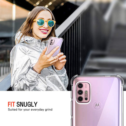 Funda para Motorola Moto G30 / G20 / G10, Techsuit, Transparente a prueba de golpes