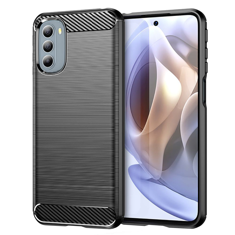 Funda para Motorola Moto G31 / G41, Techsuit, Carbono, Negra