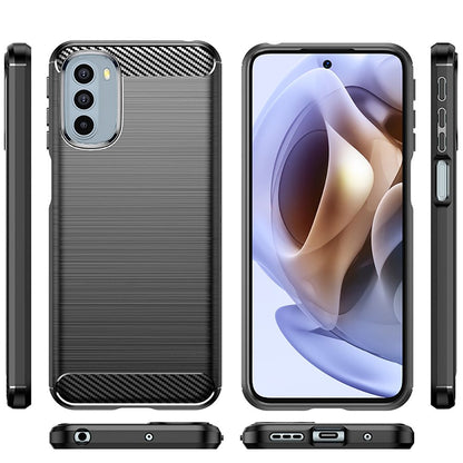 Funda para Motorola Moto G31 / G41, Techsuit, Carbono, Negra