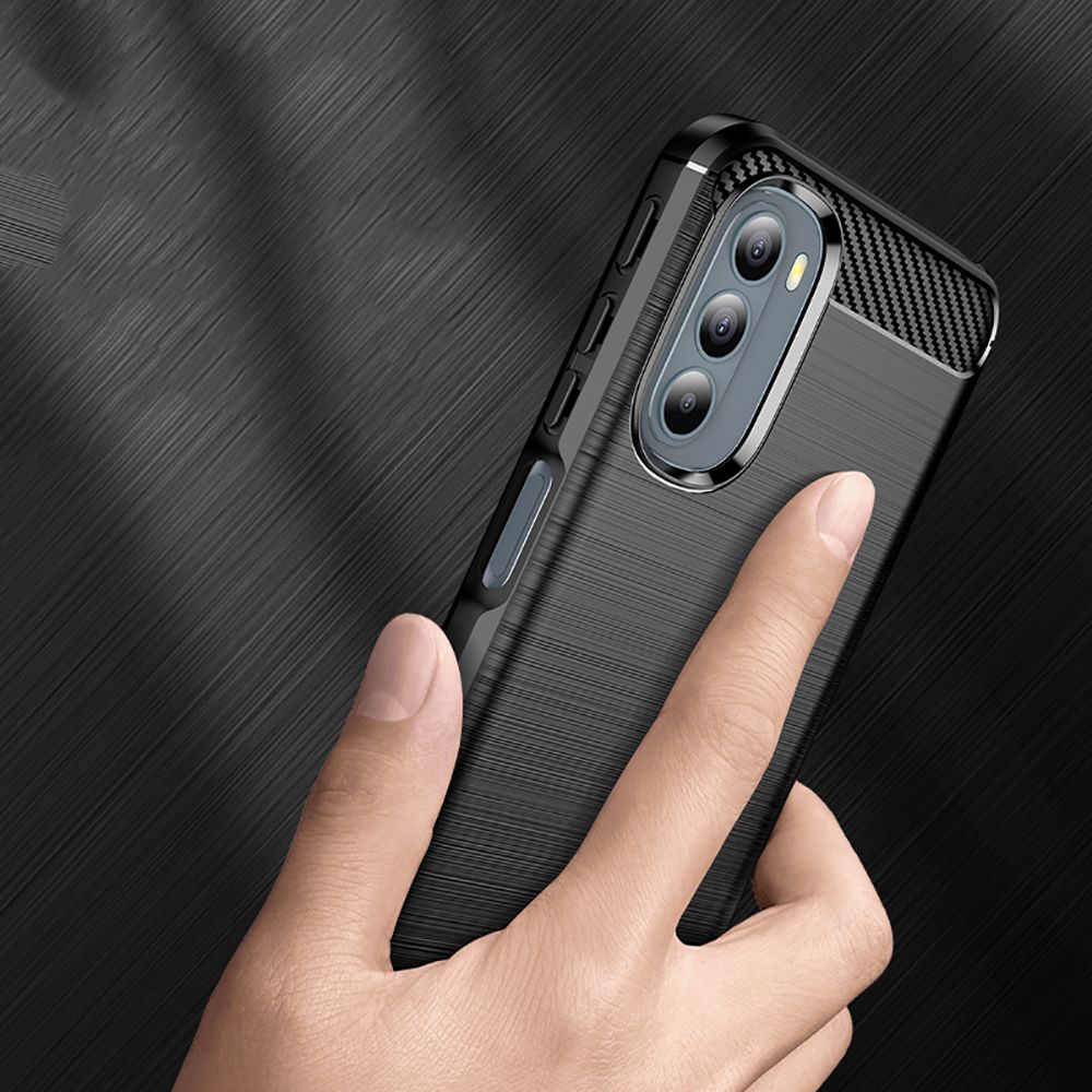 Funda para Motorola Moto G31 / G41, Techsuit, Carbono, Negra