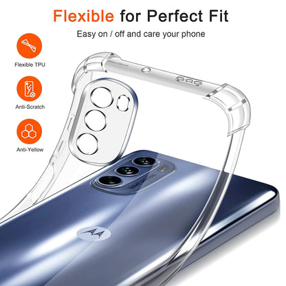 Funda para Motorola Moto G31 / G41, Techsuit, Transparente a prueba de golpes