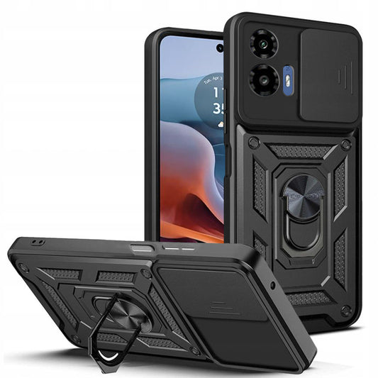 Funda para Motorola Moto G45 / G34, Techsuit, CamShield, Negra