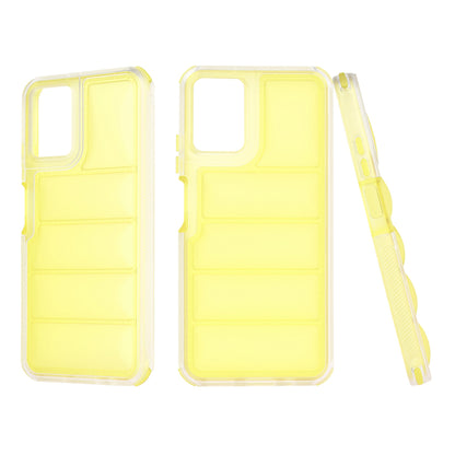 Funda para Motorola Moto G45 / G34, Techsuit, Wave Shield, Amarilla