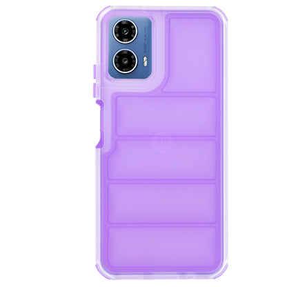 Funda para Motorola Moto G45 / G34, Techsuit, Wave Shield, Morado