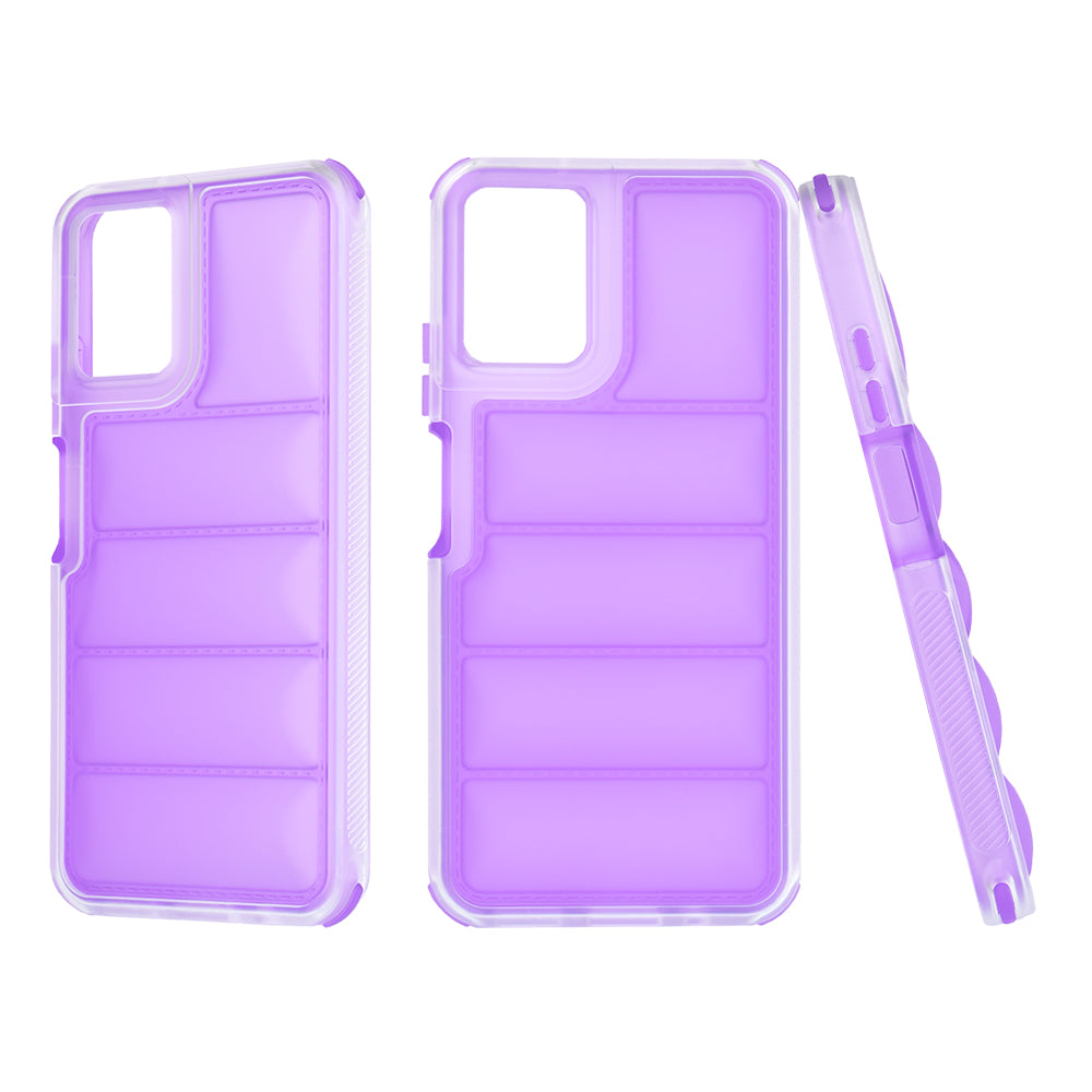 Funda para Motorola Moto G45 / G34, Techsuit, Wave Shield, Morado